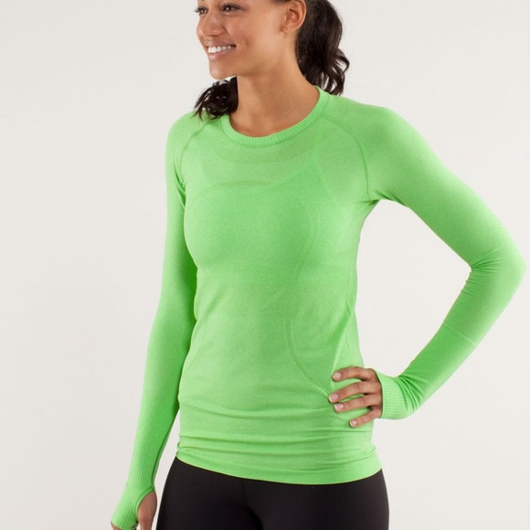 lululemon athletica Tops - Lululemon Run Swiftly Tech Long Sleeve Sz 6 Green